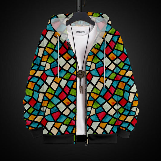 Printed Hoodie With Zip #50