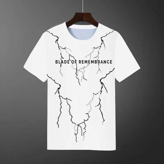 Blade of Remembrance Graphic T-Shirt – Lightning Crack Design #1